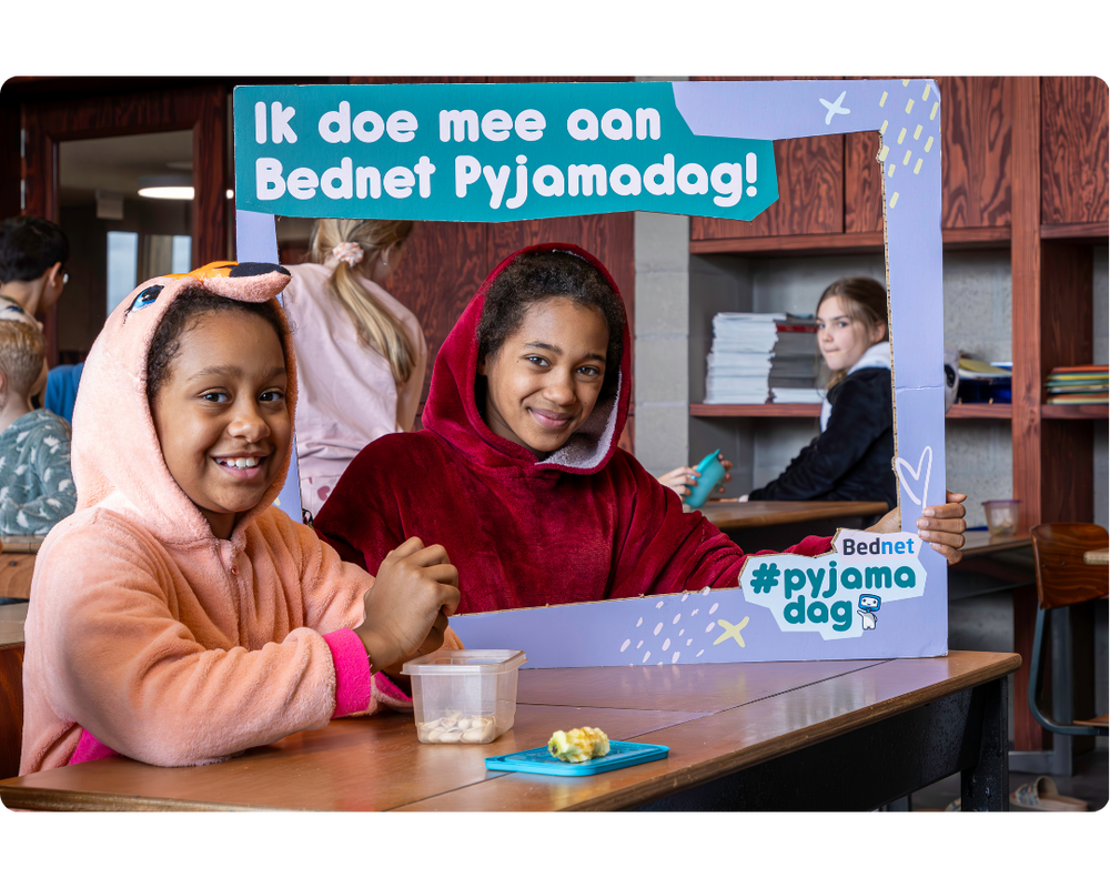Bednet Pyjamadag klas in pyjama