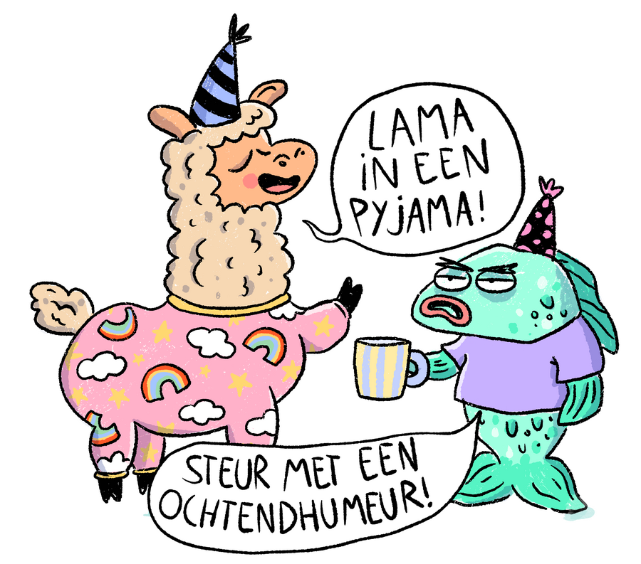 Bednet Pyjamadag cartoon